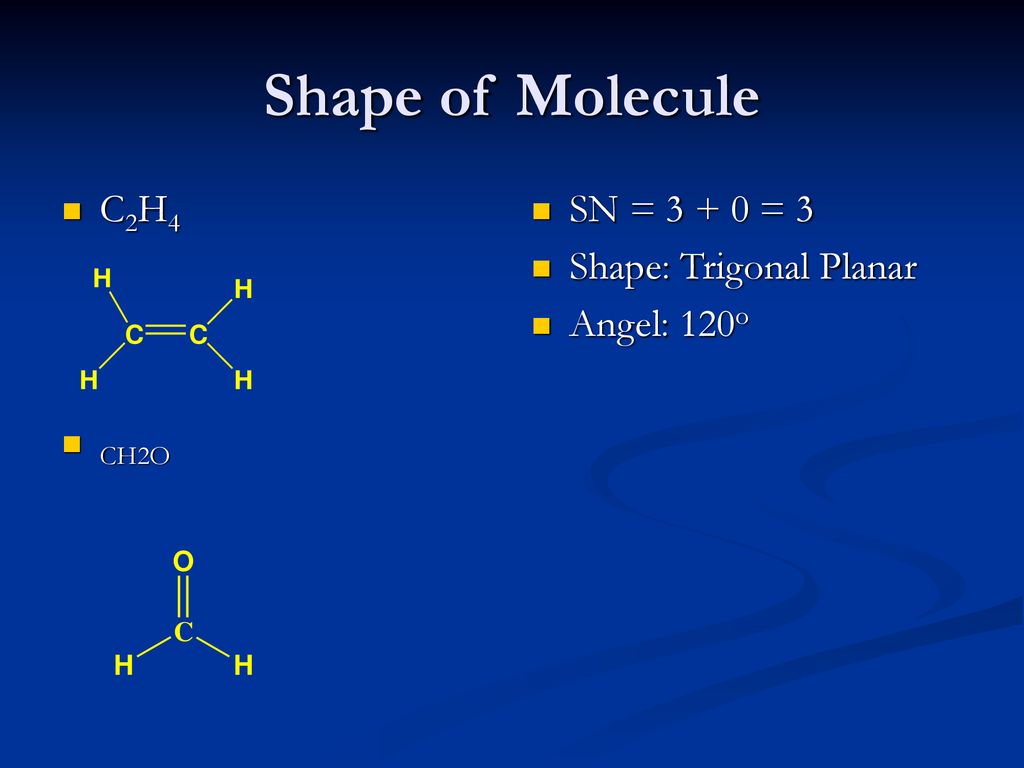 Shape of the Molecule Use VSEPR Theory ppt download